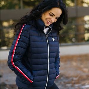 BNWT - Zyia Telluride Navy Stripe Coat - Large